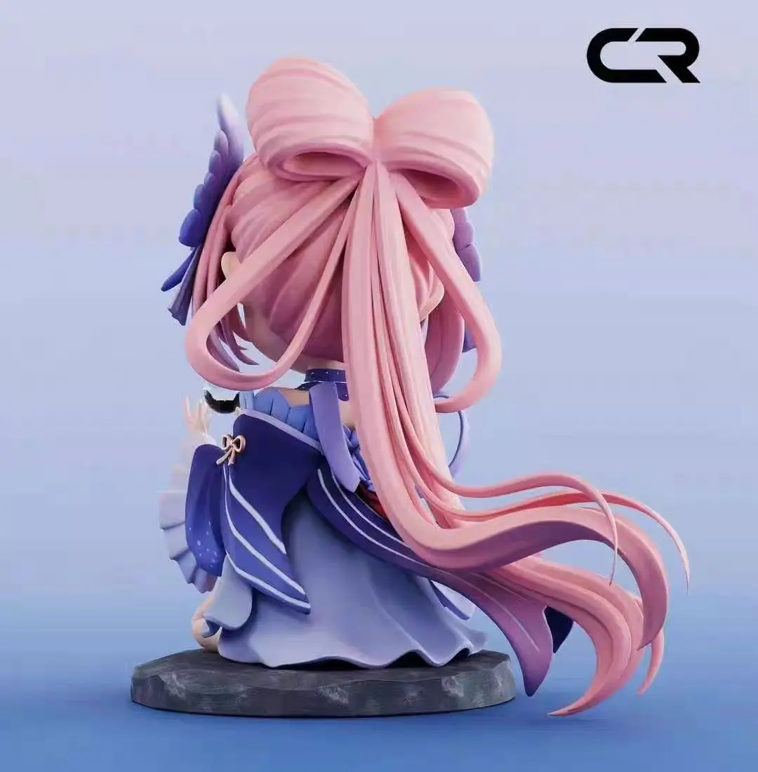 新しい三五宮ここみフィギュア原神アニメ置物三五宮 Q バージョン Pvc モデル像カスタマイズされた人形デコラギフト