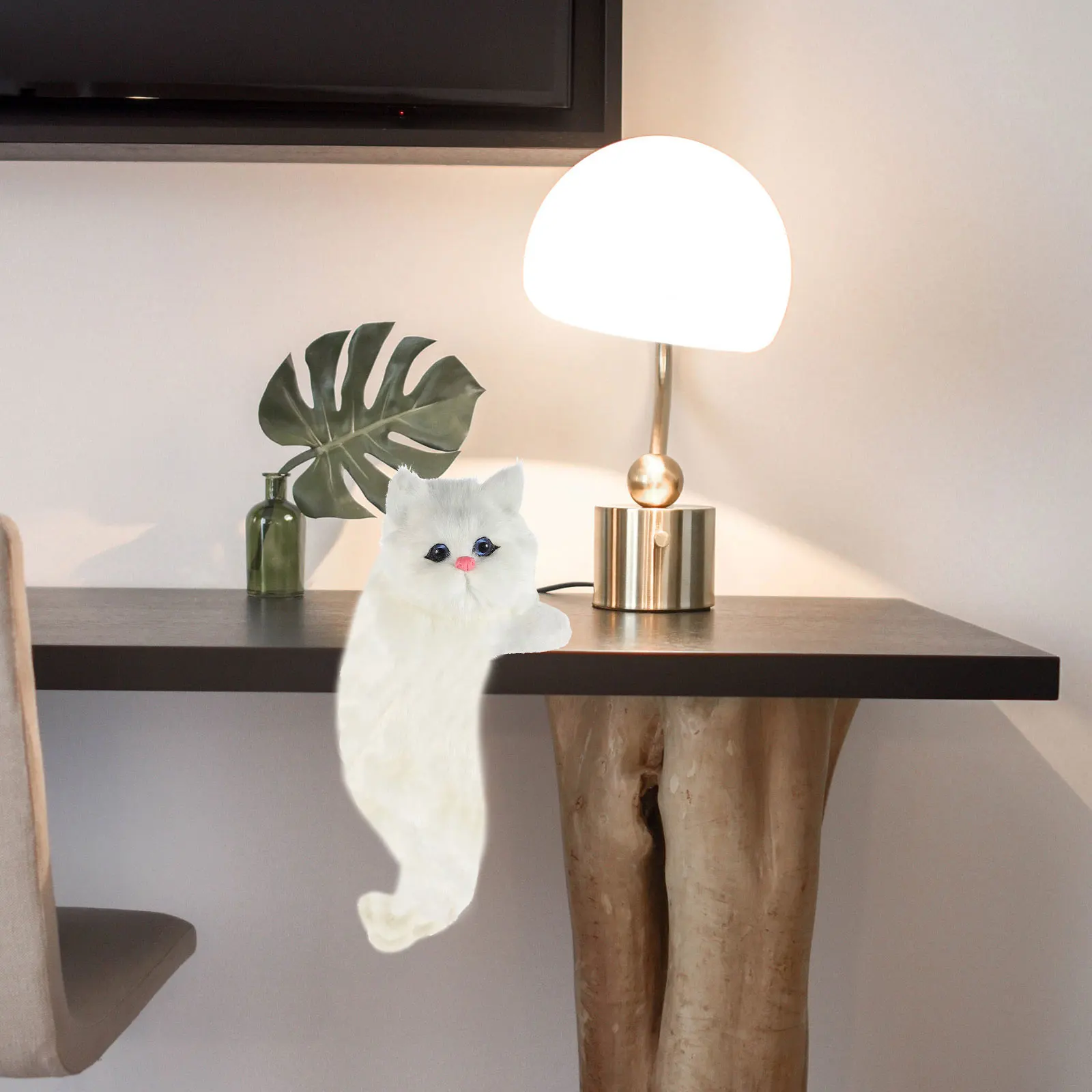 1 Stuks Simulatie Kat Hangende Decoratie voor Boekenplank Kast Woninginrichting Decoratief Hangend Ornament Boekenplankhanger