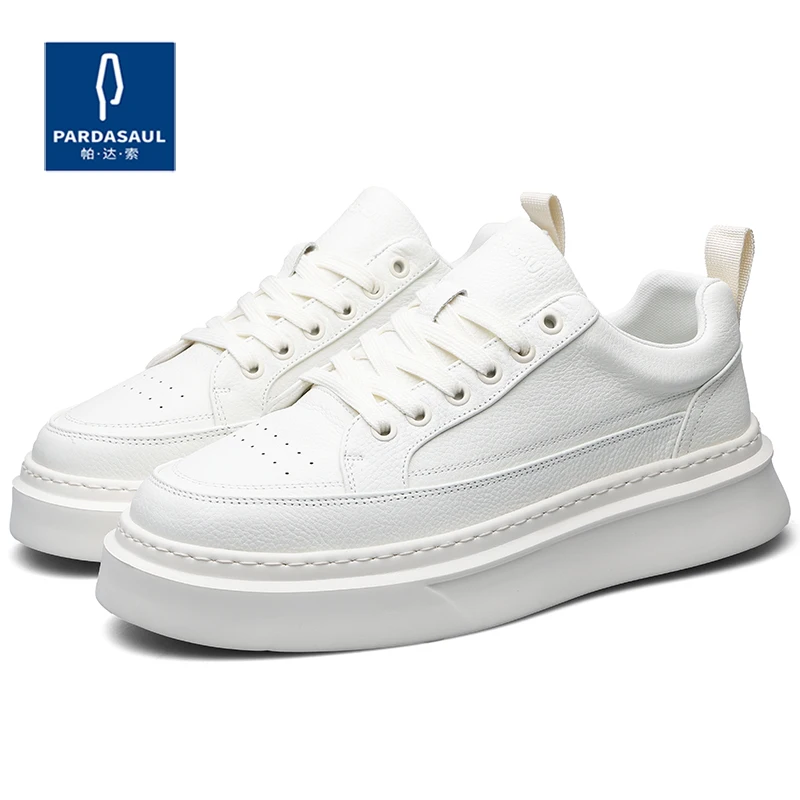 Zapatos blancos versátiles de moda para hombre, zapatos bajos antideslizantes y que absorben los golpes 240937