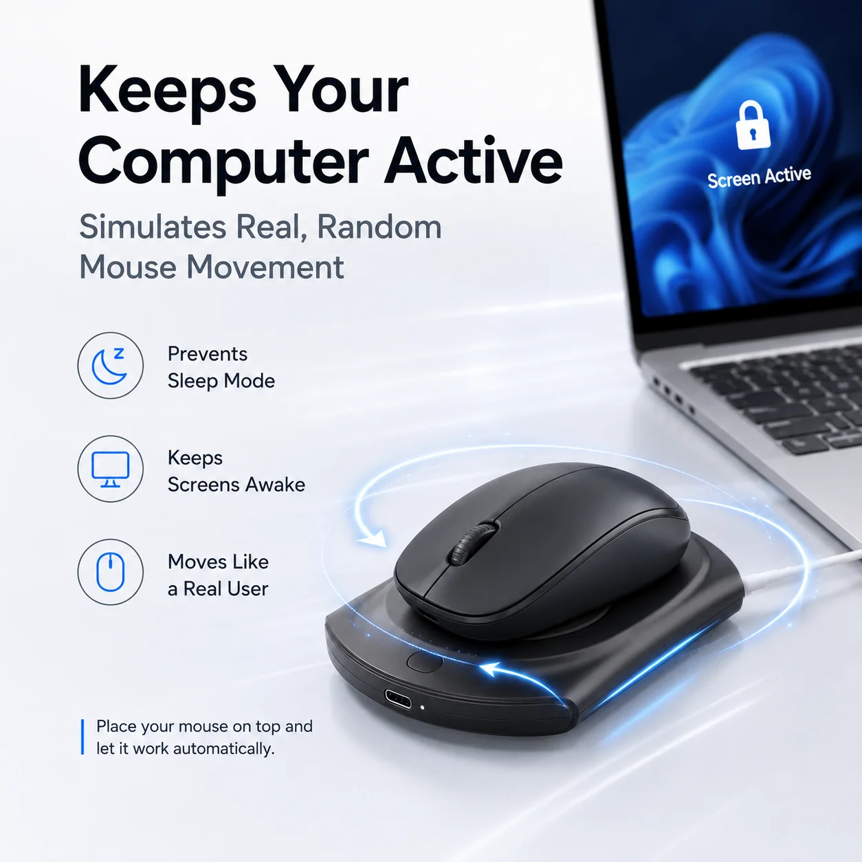 Mouse Jitterer Mouse Mover-app - Auto Mouse Mover recensie en prijs