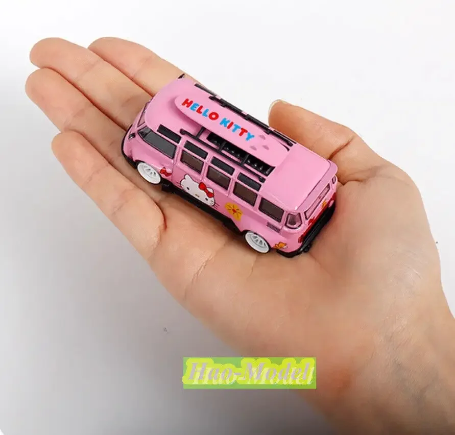 Flame 1/64 LF For VW T1 van Kombi wide body Alloy Diecast Model Car Toys Boys Birthday Gifts Hobby Display Collection Ornaments