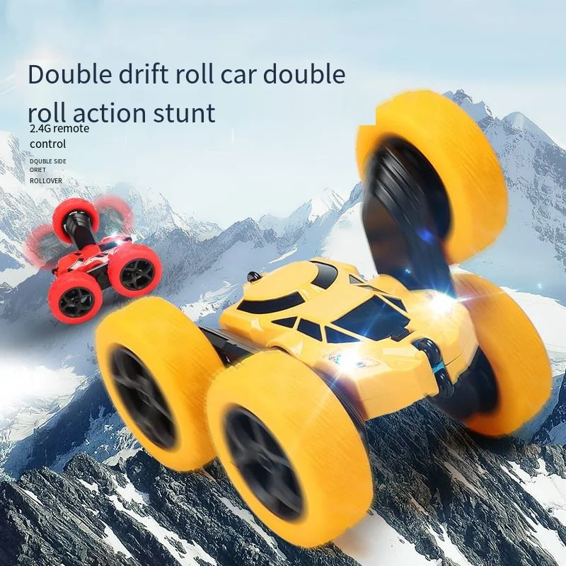 Remote Control Toy Car Double-Sided Stunt Car RC Dump Car Children's Remote Control Drift Off-Road Vehicle 2.4G Rechargeable