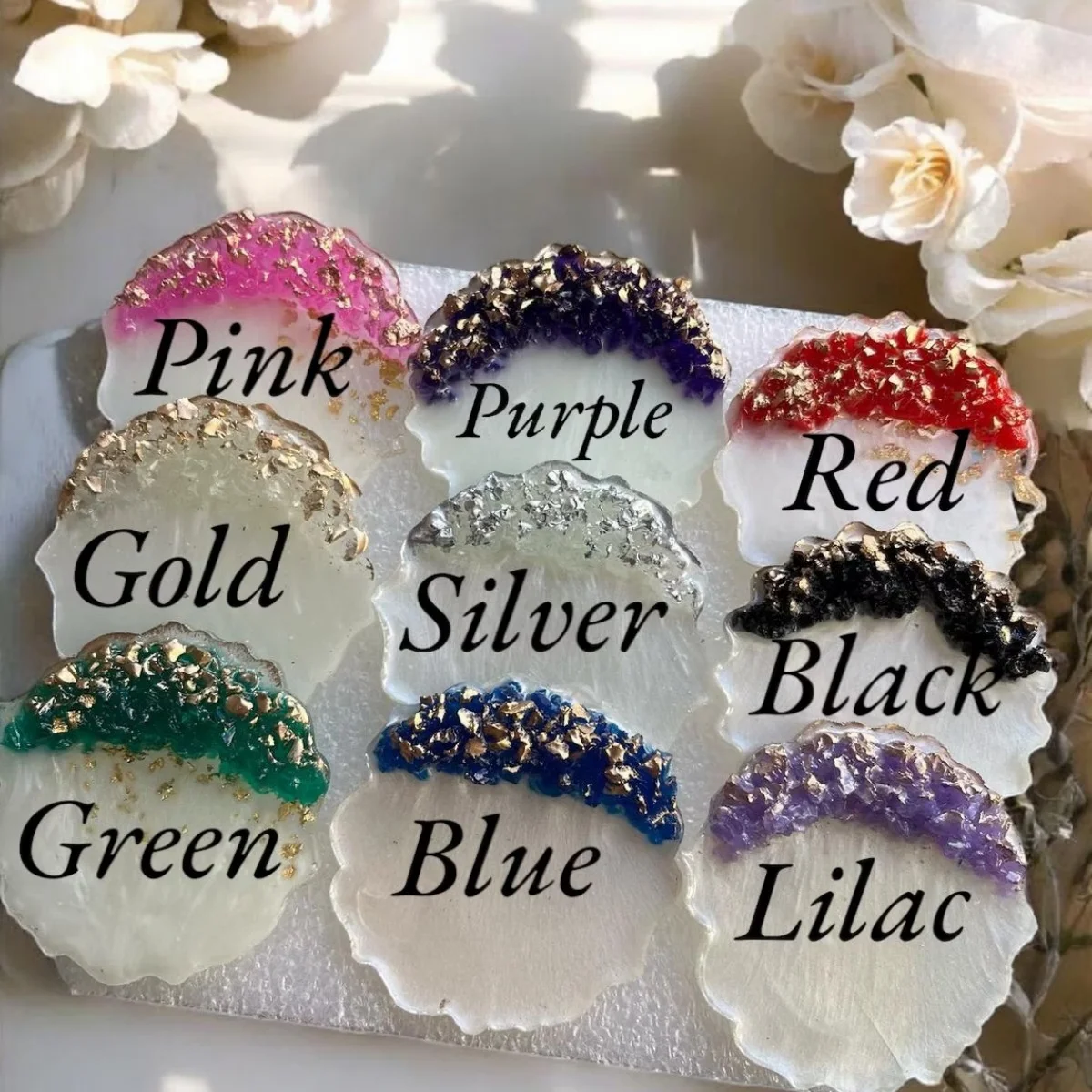 Christmas Epoxy Resin Magnet Favor– Personalized Holiday Gift–Custom Christmas Party Favor–Elegant Christmas Ornament–Corpor