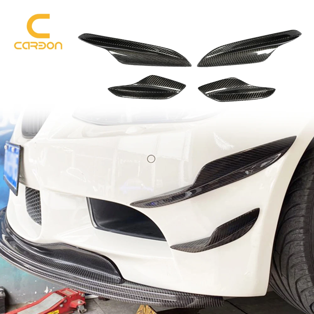 

For BMW E90 E92 E93 M3 Carbon fiber Canards Fins Splitters Car Body Spoiler Canards