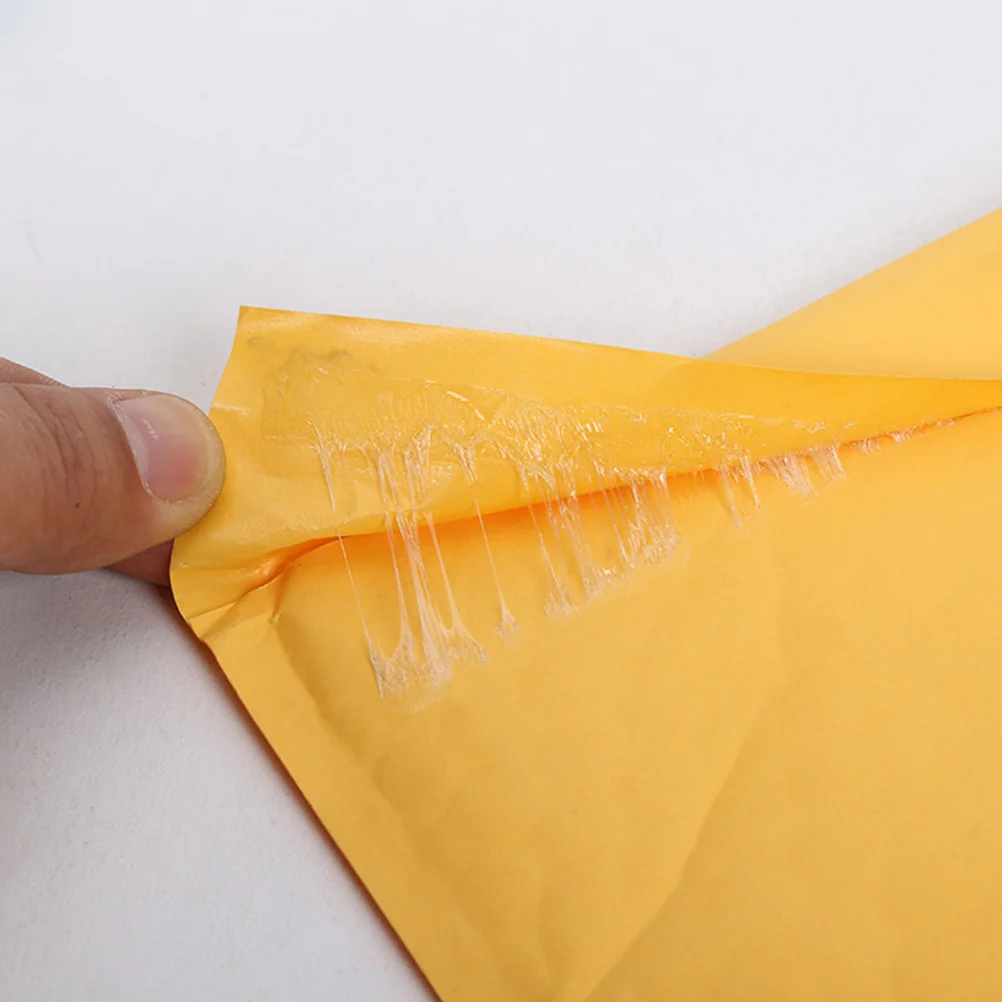 25Pcs Bubble Padded Kraft Paper Envelopes Self Sealing Lightweight Mailing Bags Waterproof Shockproof for Documents Package