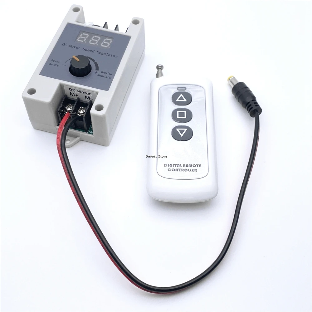 12V 24V 433M Wireless Remote Control DC Motor Speed Controller PWM Stepless Switch 5A Control