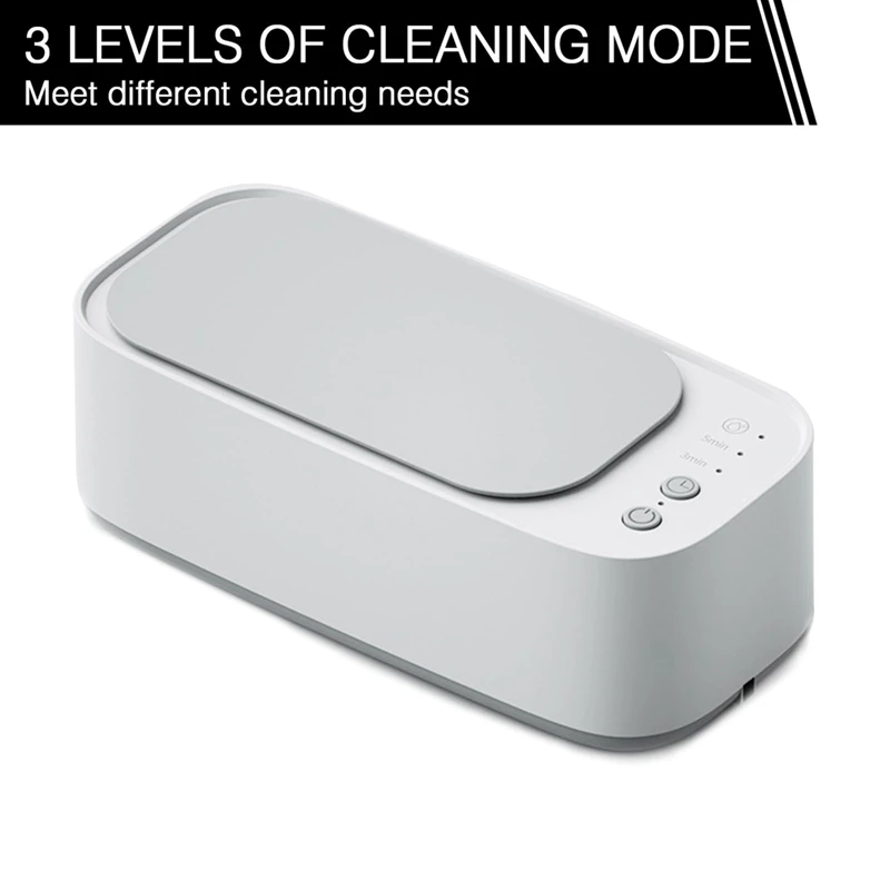 45Khz Low Noise Glasses Cleaner Ultrasonic Glasses Cleaner 3 Modes Of Cleaning (Chargeable Version)