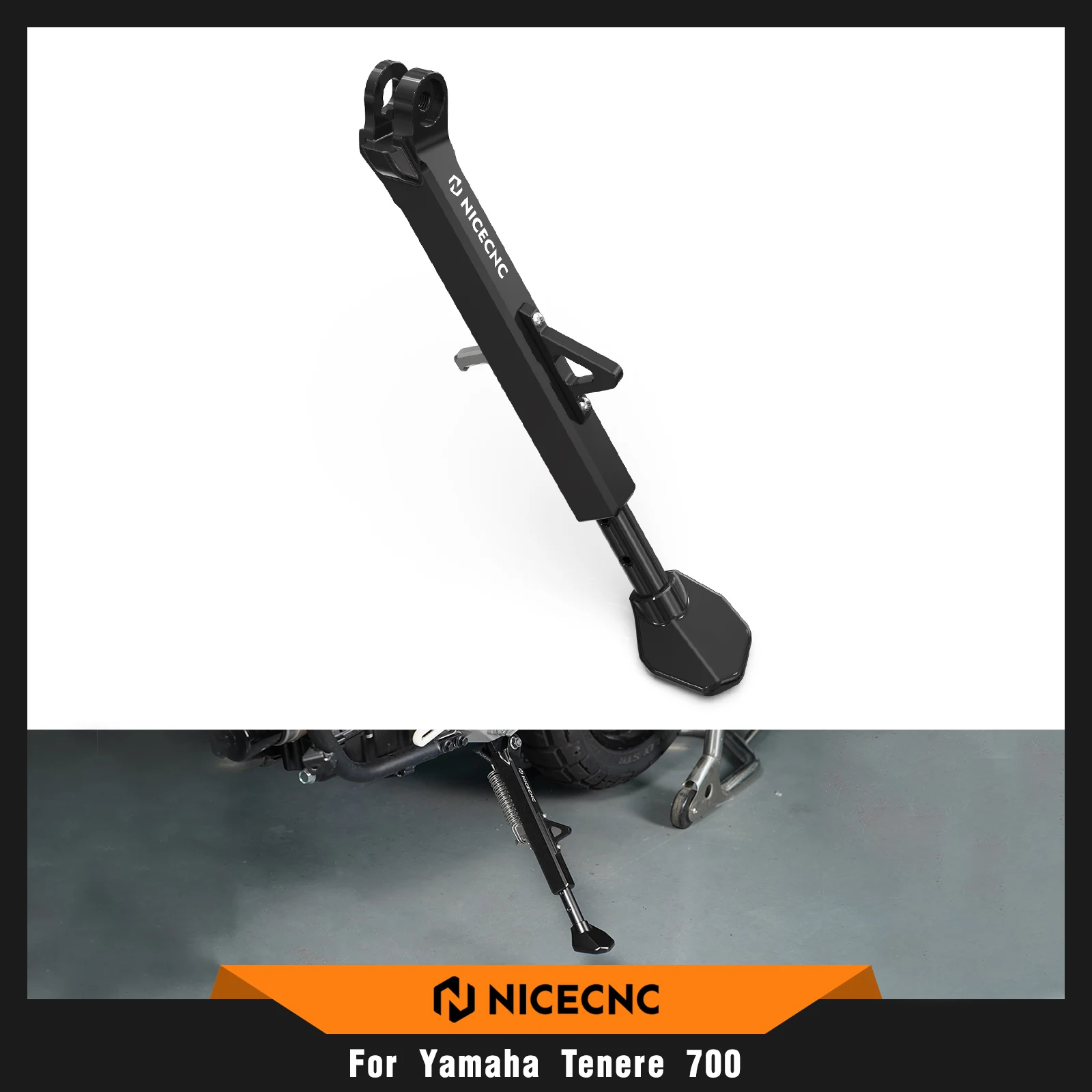 

For Yamaha 2019-2024 Tenere 700 T700 XTZ 700 Adjustable Kickstand Side Stand Tenere700 Rally Edition 2020-2024 2023 2022 2021