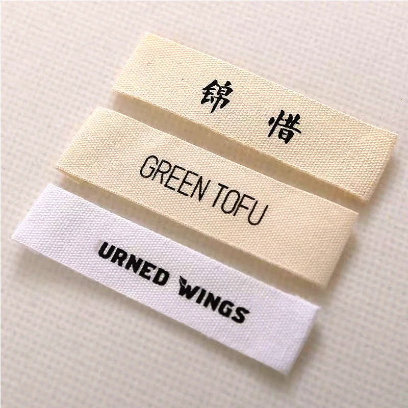 Customized Main Cotton Label Washable Cotton Clothing Labels Organic Cotton Tags For Garment Sewing Accessories Free Shipping