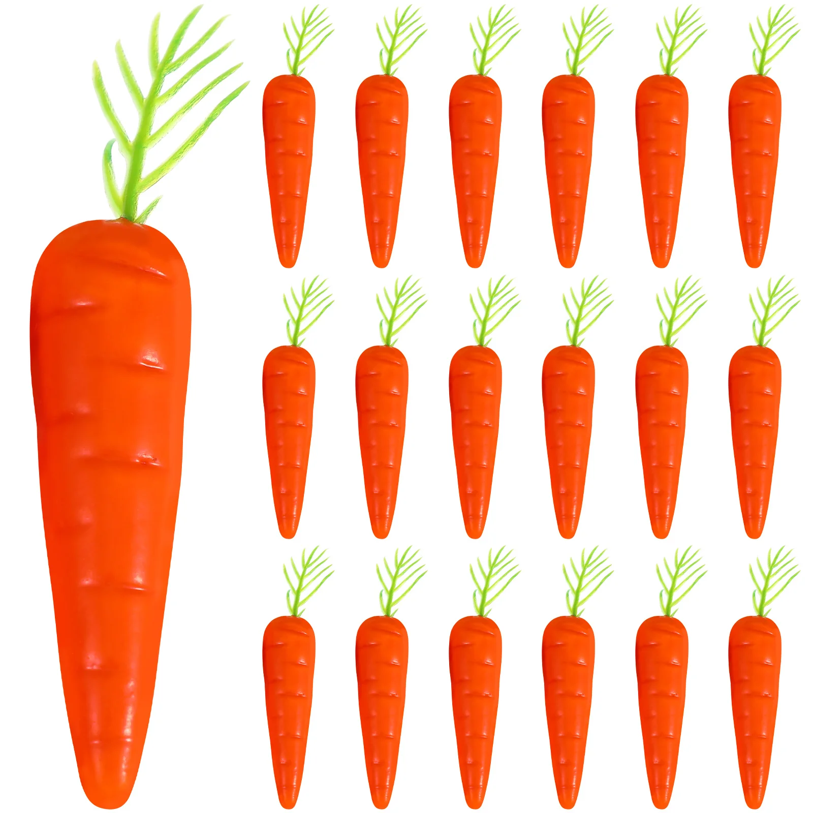 

25Pcs Simulation Carrots Small Realistic Foam Carrots Easter Party Decorations Kitchen Garden Ornaments Craft Artificial