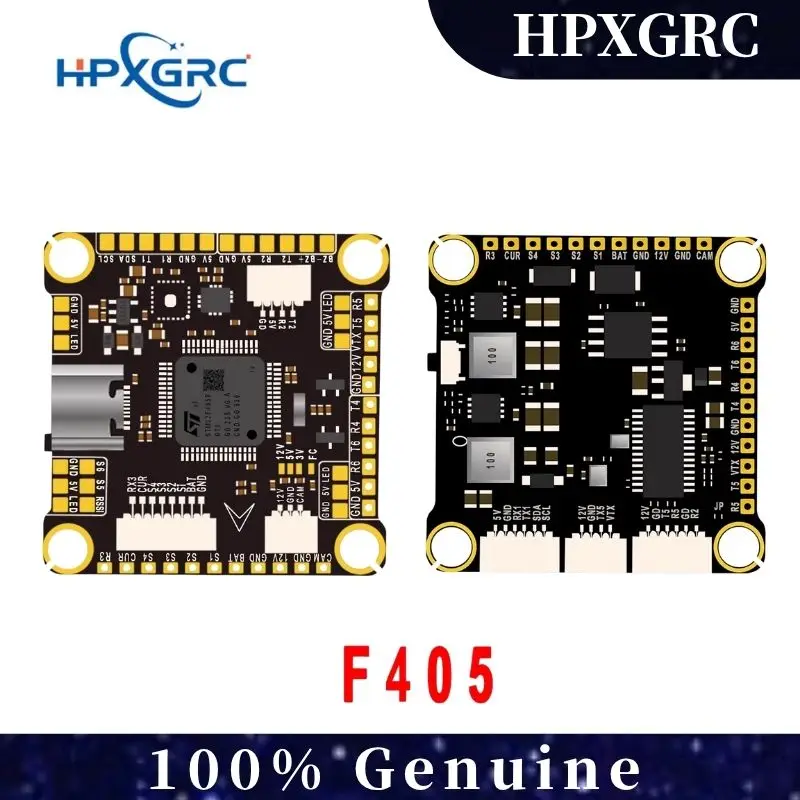 

HPXGRC F405/F722 Flight Stack - 55A ESC, High-Precision 42688-P Gyro, 16MB Black Box, Plug-and-Play for Racing FPV Drones