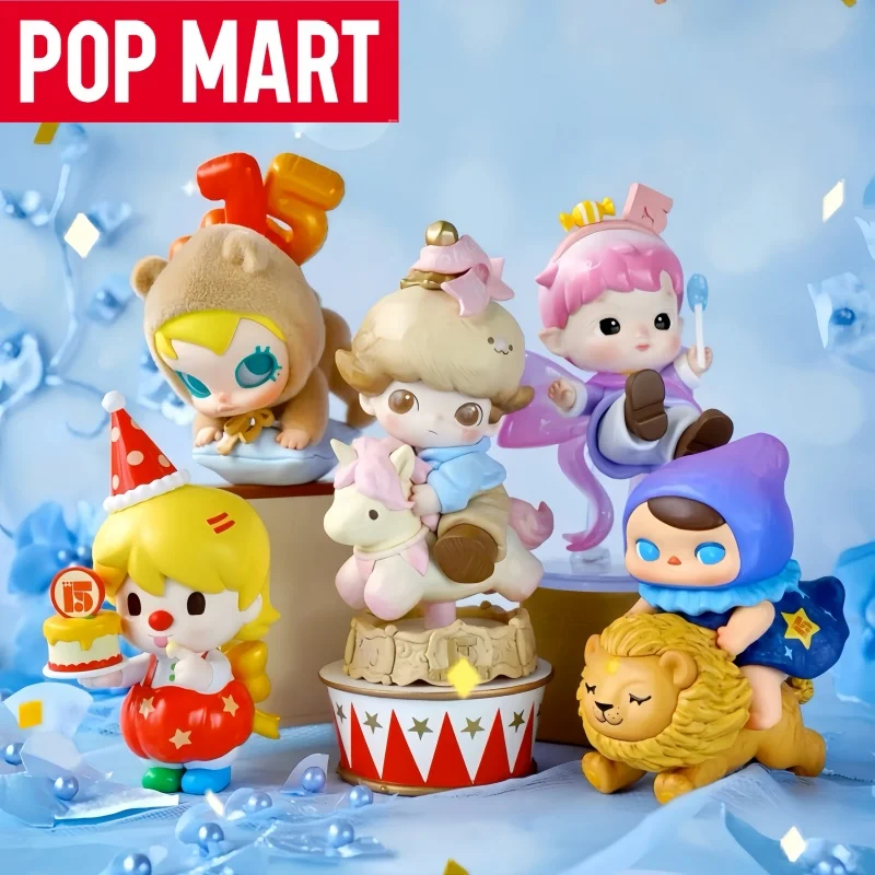 

Подлинная POP MART, праздничная серия 15-летия, слепая коробка, милая модная игрушка-сюрприз, подарок, украшение для рабочего стола, праздничные подарки