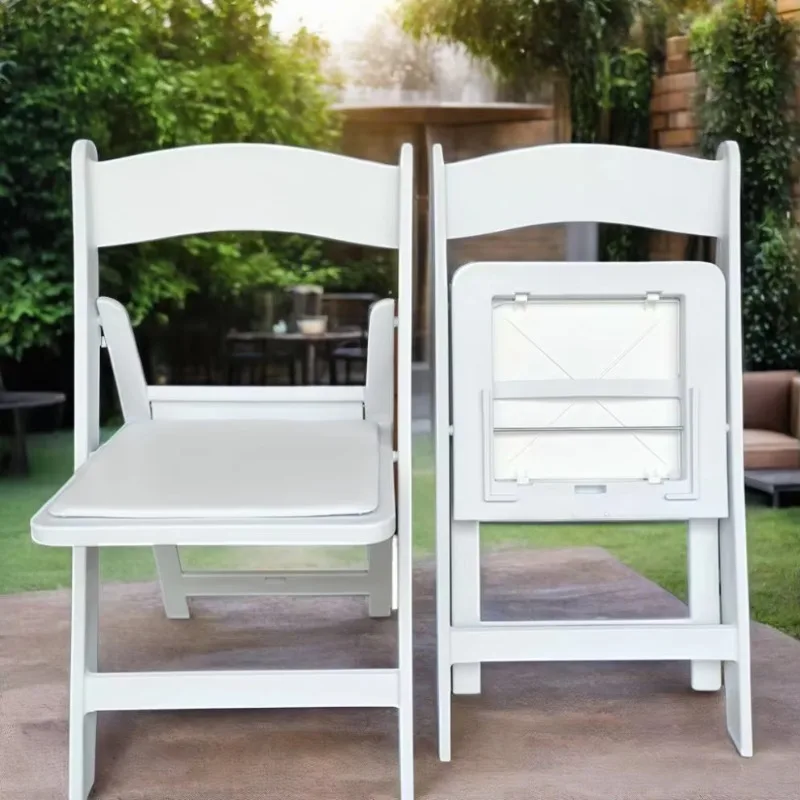 Stackable Commercial Folding Resin Chair Wedding Dining Wedding Resin Chair