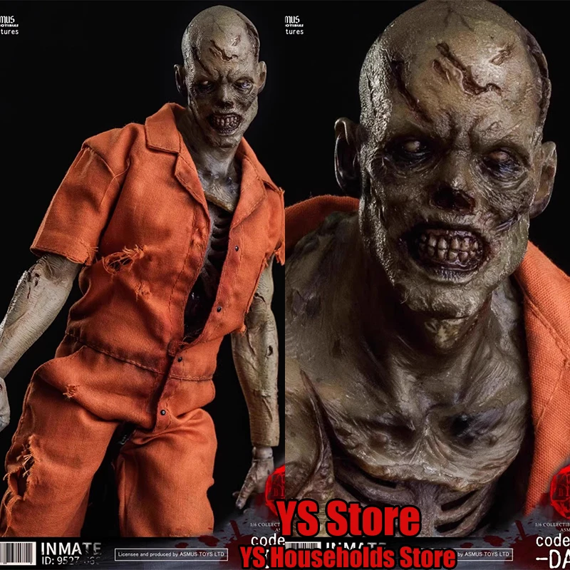 Asmus Toys BIT003 BIT004 1/6 Movable Orange Cloth Prisoner DON DAVE Action Figure Skull Head Sculpt 12