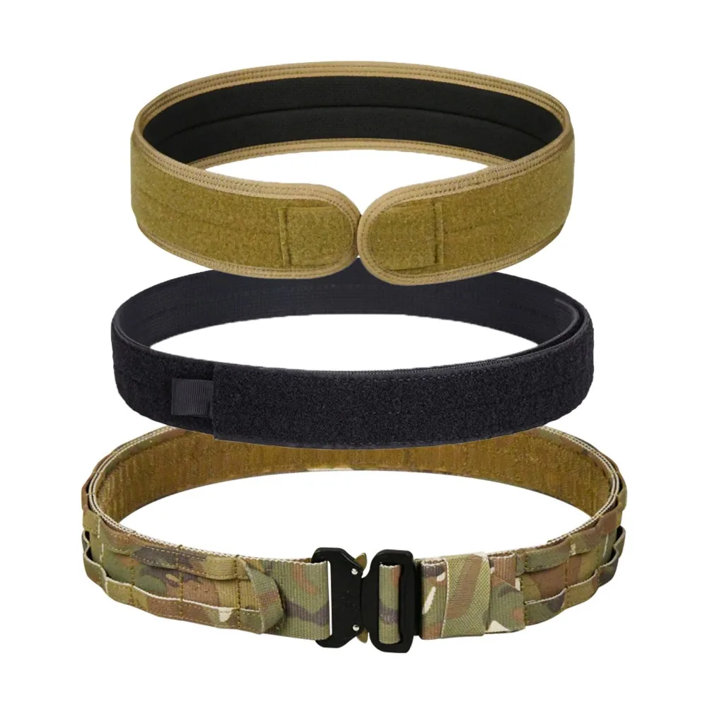 

Тактический ремень UNIONTAC 3-слойный, 1,75 дюйма - быстросъемный, с мягкой подкладкой, система Molle, для мужчин, из нейлоновой стропы 1000D, с пряжкой из сплава, универсальный