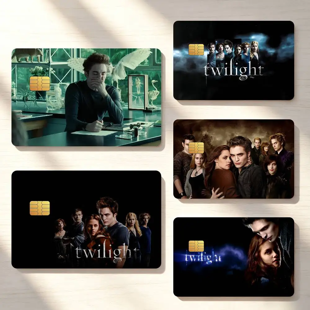Movie T-Twilight Love Science Fiction Credit Card Skin Stickers For Bank Bus Metro Cards Waterproof Anti-Scratch Gift 4PCS