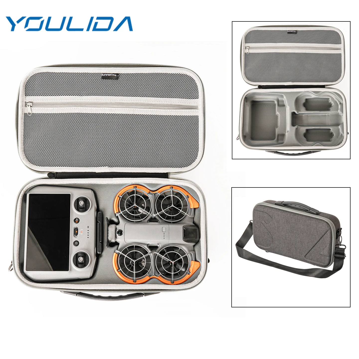 Portable Carrying Case For DJI Neo 2 with RC 2 Remote Controller Storage Bag Shoulder Bag Travel Organizer Box Drone Accessories