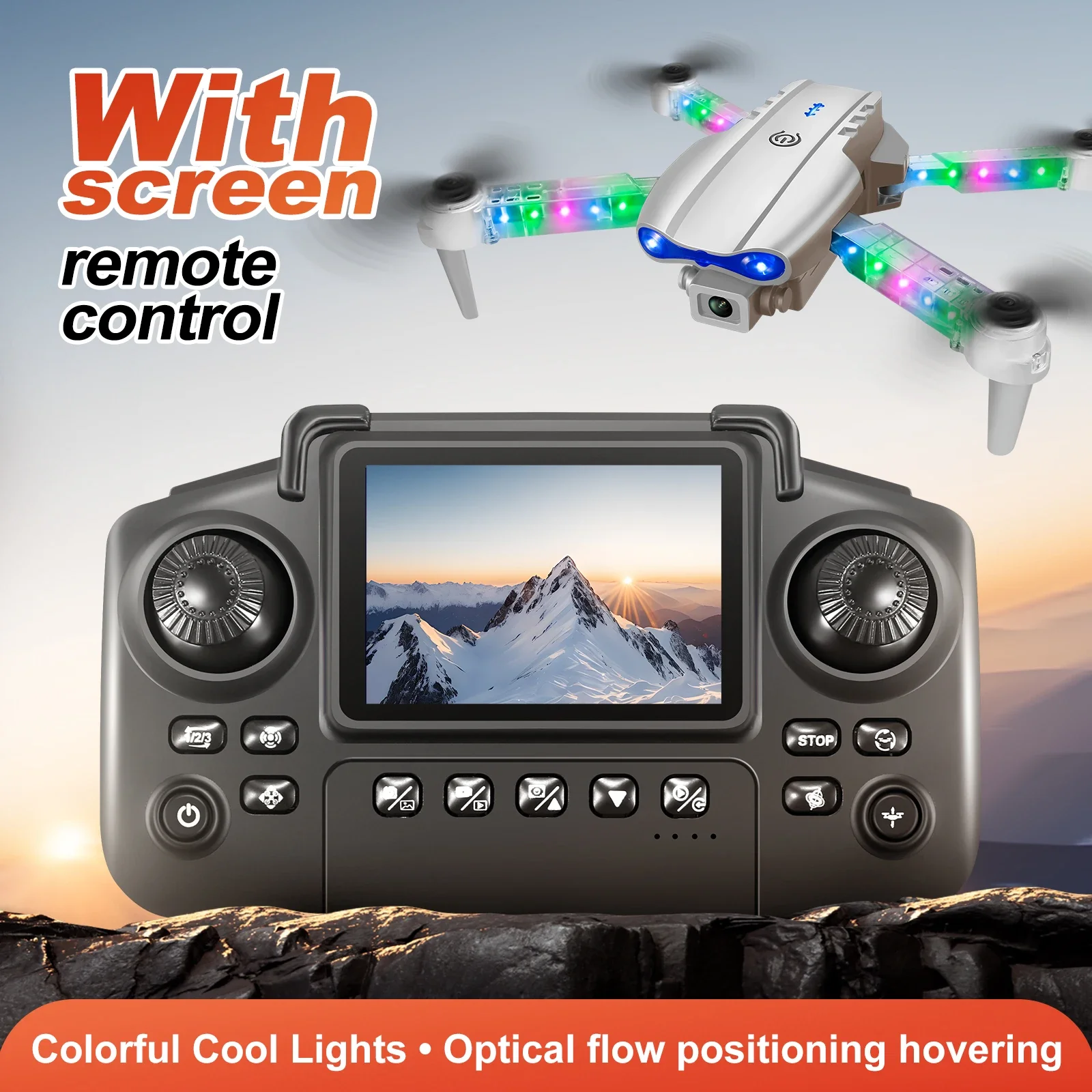 

E88 / E99Pro RC Drone With lights 4K Professinal With 1080P Wide Angle HD Camera Foldable Helicopter WIFI FPV Height Hold Toy