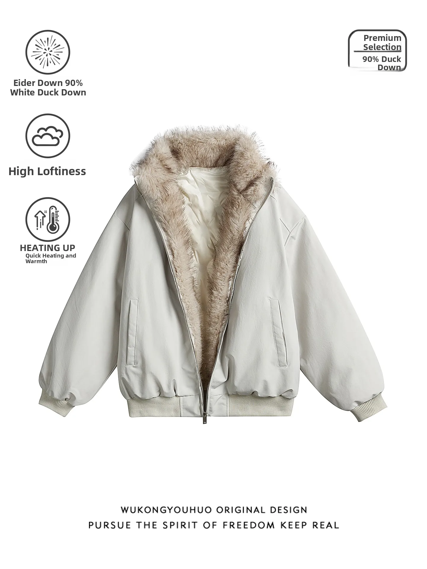 

Thiened 90, стеганая куртка на пуху, мужская и женская ретро-американская теплая верхняя одежда для пар, молодежная мода с узором горного орла