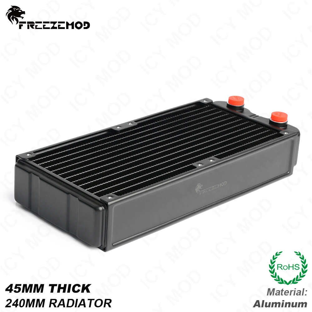 FREEZEMOD Aluminum Radiator 45mm Thick Computer Water Cooling Double-Layer Heat Sink 240mm Row Independent Two-Layer. SR-240SL