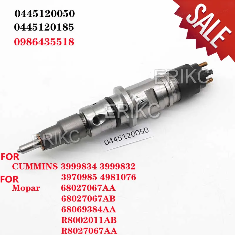 ERIKC 0445120050 0445120185 Original Top Quality 0986435518 3999834 Fuel Injection for CUMMINS 68027067AA 68027067AB 68069384AA