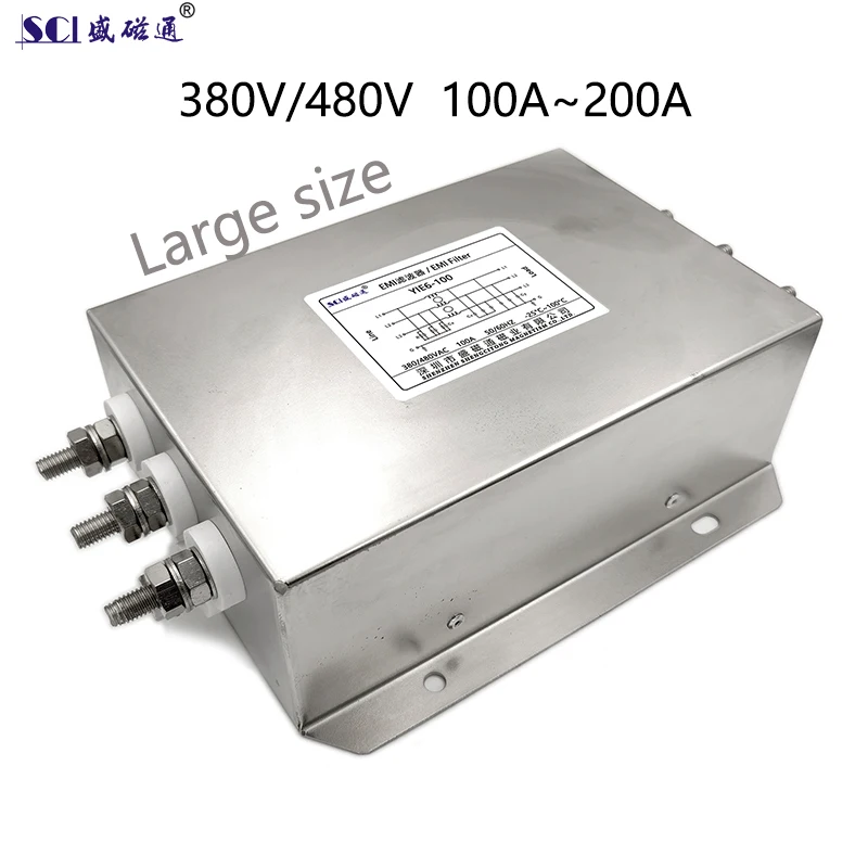 Fast Custom Production Of High-Power High Current 3-Phase 380V 480V 100A To 200A Power Supply EMI Filters