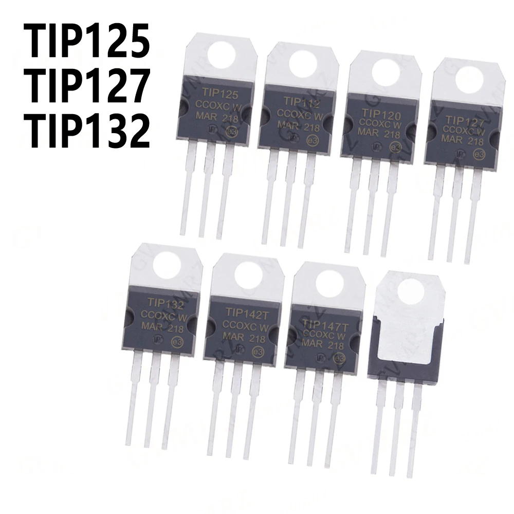 10pcs/lot TO-220 TIP102 TIP107 TIP110 TIP112 TIP120 TIP122 TIP125 TIP127 TIP132 TIP137 TIP142T TIP147T TO-220 transistor