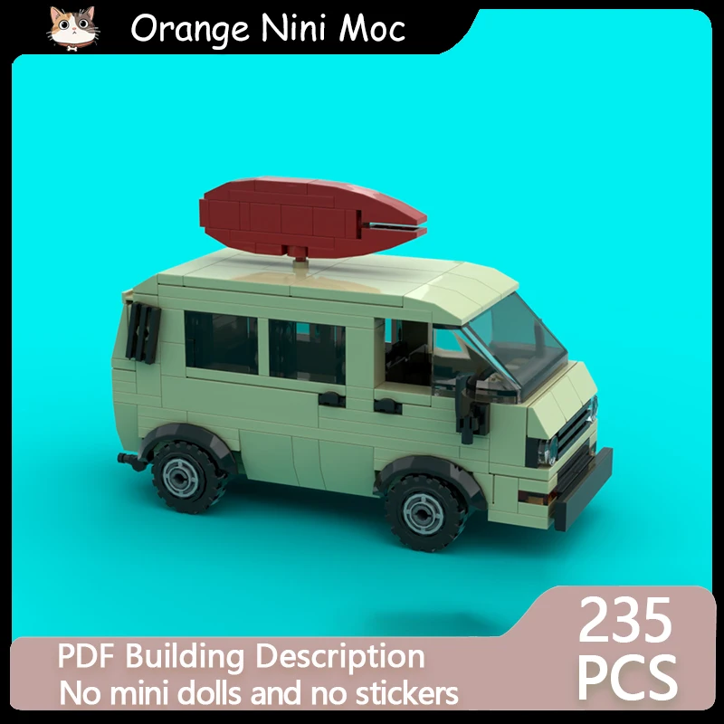 

Strange Movie Car Model MOC Building Bricks Pizza Delivery Truck Modular Technology Gifts Holiday Assemble Children Toys Suit