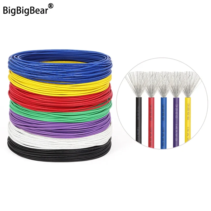 2~10m UL3266 PE Irradiated Wire Tinned Copper AWG30 28 26 24 22 20 18 16 14 12 Household Appliances Low-Smoke Halogen-Free Cable