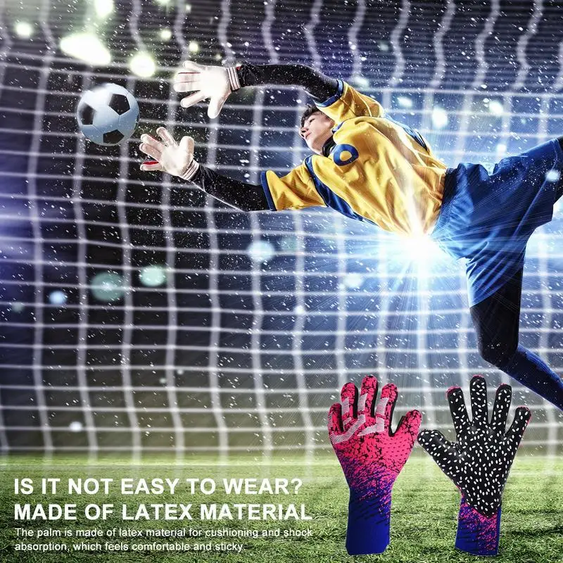 Goalkeeper Gloves Professional Soccer Goalie Gloves Football Gloves With Anti-slip Latex Palm Grips For Adult And Child Soccer