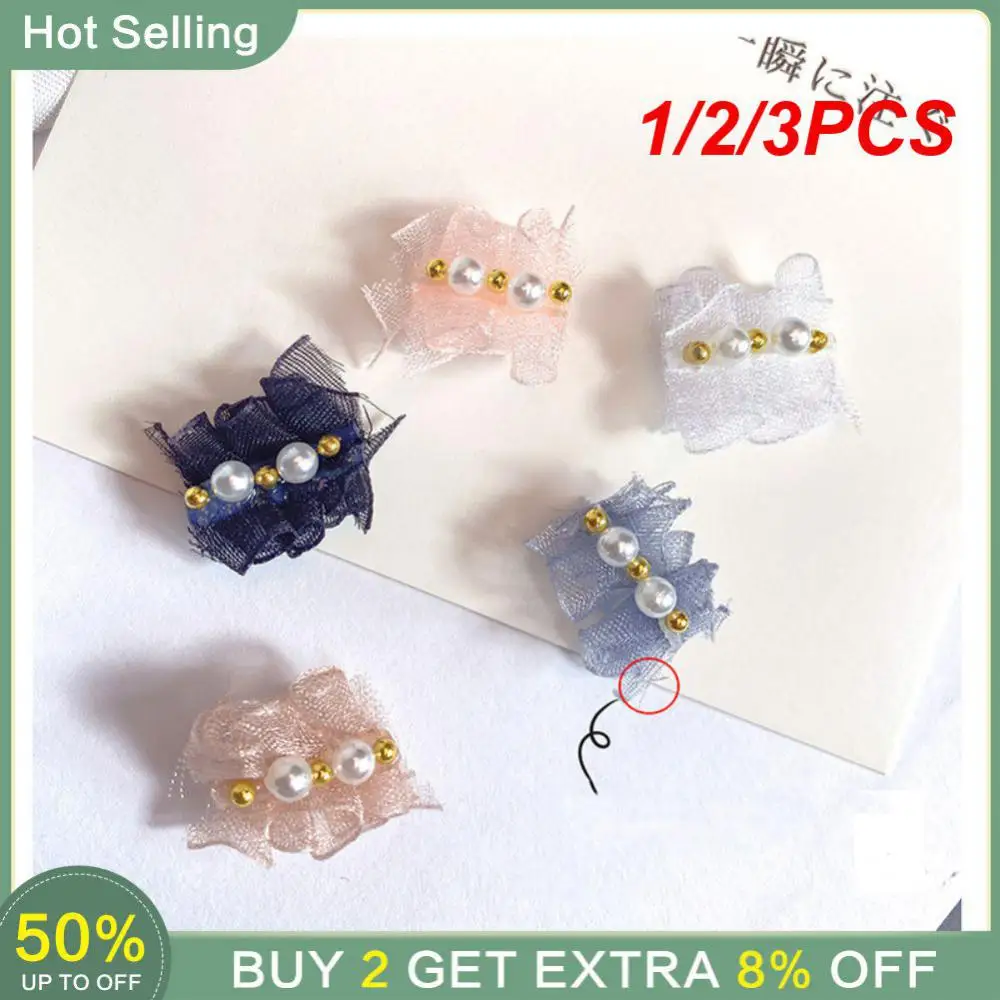 1/2/3PCS Fairy Hemline Fashionable And Cute Embed Pearls To Add Brightness Lace Accessories Nail Art Nail Accessories