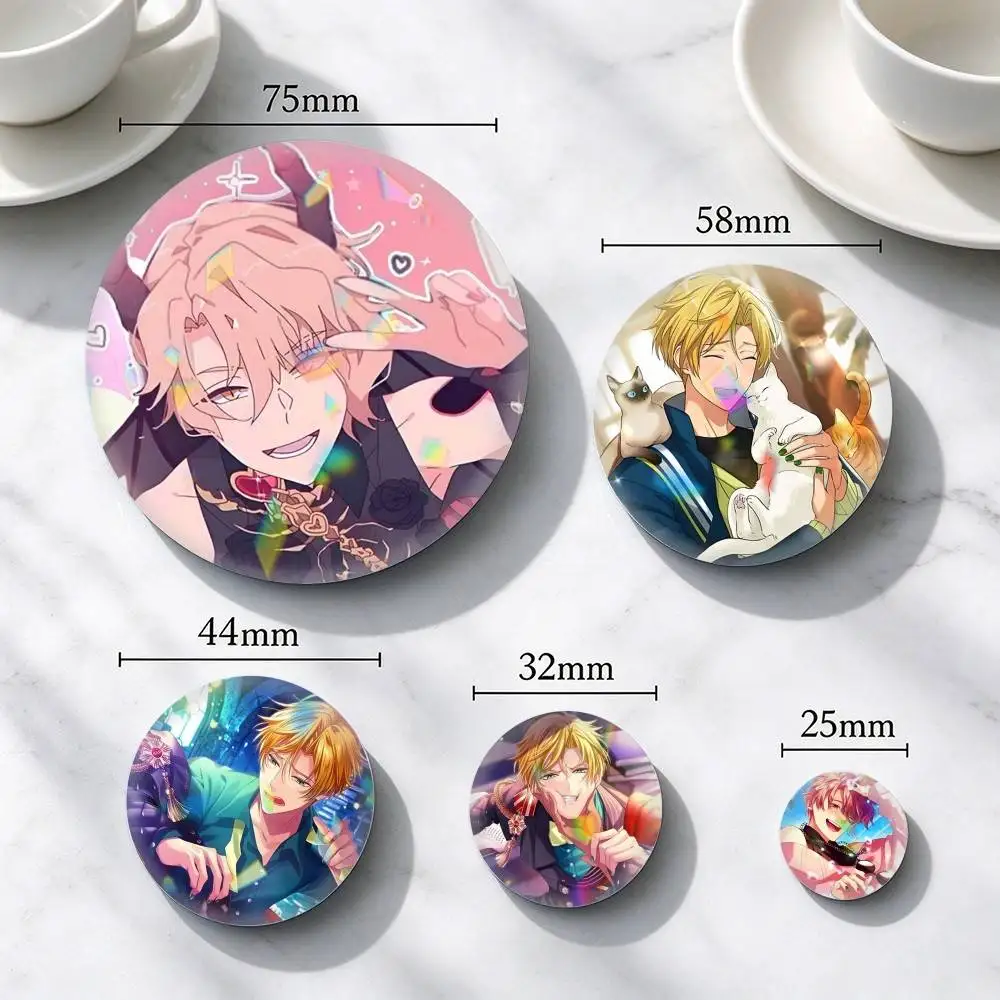 Obey Me Otome D-Dating  25 32 44 58 75mm Badges Personalized Round Brooches Pins Accessory Gift