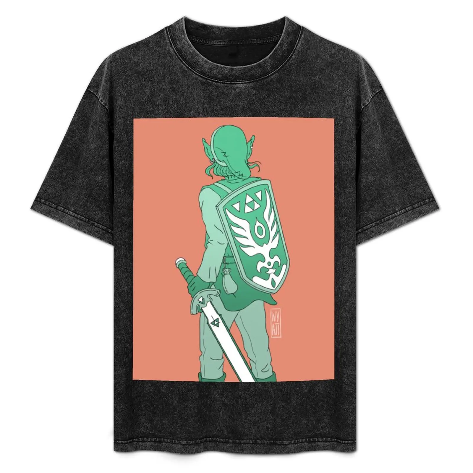 

Hero of Time T-Shirt Basic Breathable Solid Color T-Shirt
