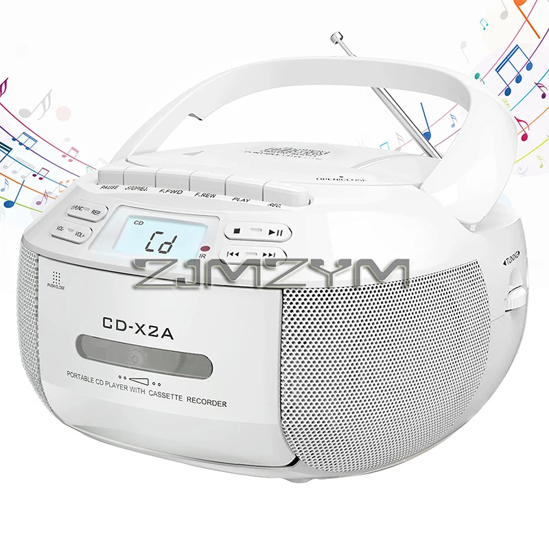 Przenośny odtwarzacz kasetowy CD Boombox Bluetooth z taśmą FM Odtwarzacz CD Student Learning U disk MP3 Stereo Odtwarzacz muzyki