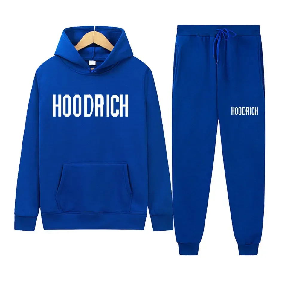 2024 AliExpress Hooded Sweater Set HOODRICH Letter Printing Set Casual Factory Direct Sales Clothes for Men Tracksuit Hoodies