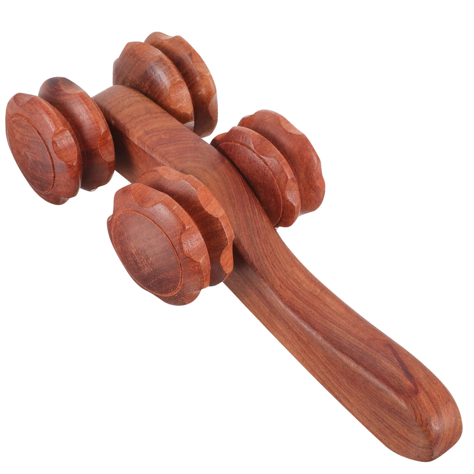 

Wood Massage Roller Wooden Handheld Massager Smooth Round Portable for Face Neck Shoulder Foot Back Muscle Relief