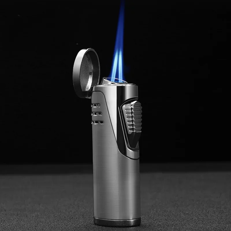 

Windproof Straight Gas Lighter Butane Torch High-Flame Lighter Metal Outdoor Portable Pistol Cigar Lighters Smoking Accessories