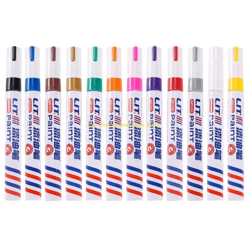 

R53D Tire Paint Pen Long Lasting Car Wheel Touch Up Paint Marker Pen Waterproof Oil Based Formula for Tire Restoration