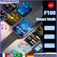 F100 Smart Watch With Bluetooth 5.3 ECG Measurement Watches For Men Women Waterproof OCA LCD Outdoor Smartwatch Gifts For Man