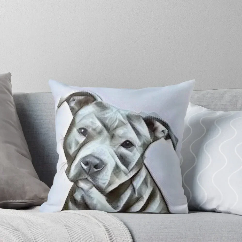 

Pitbull dog lover, a beautiful design of a Blue Nose Pit Bull of this gentle loyal breed Throw Pillow