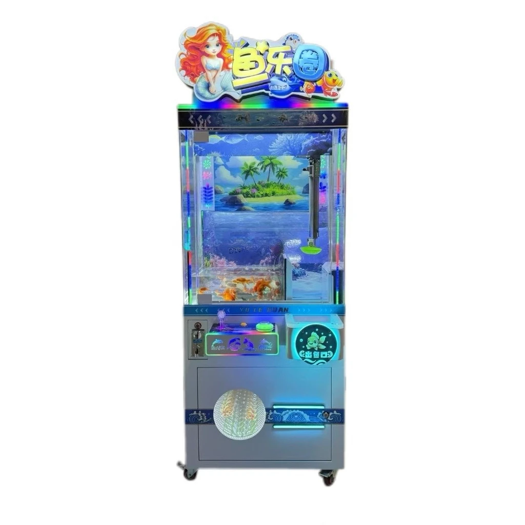 

Fish fishing machine game machine equipment commercial coin scan code automatic intelligent fish fishing doll machine
