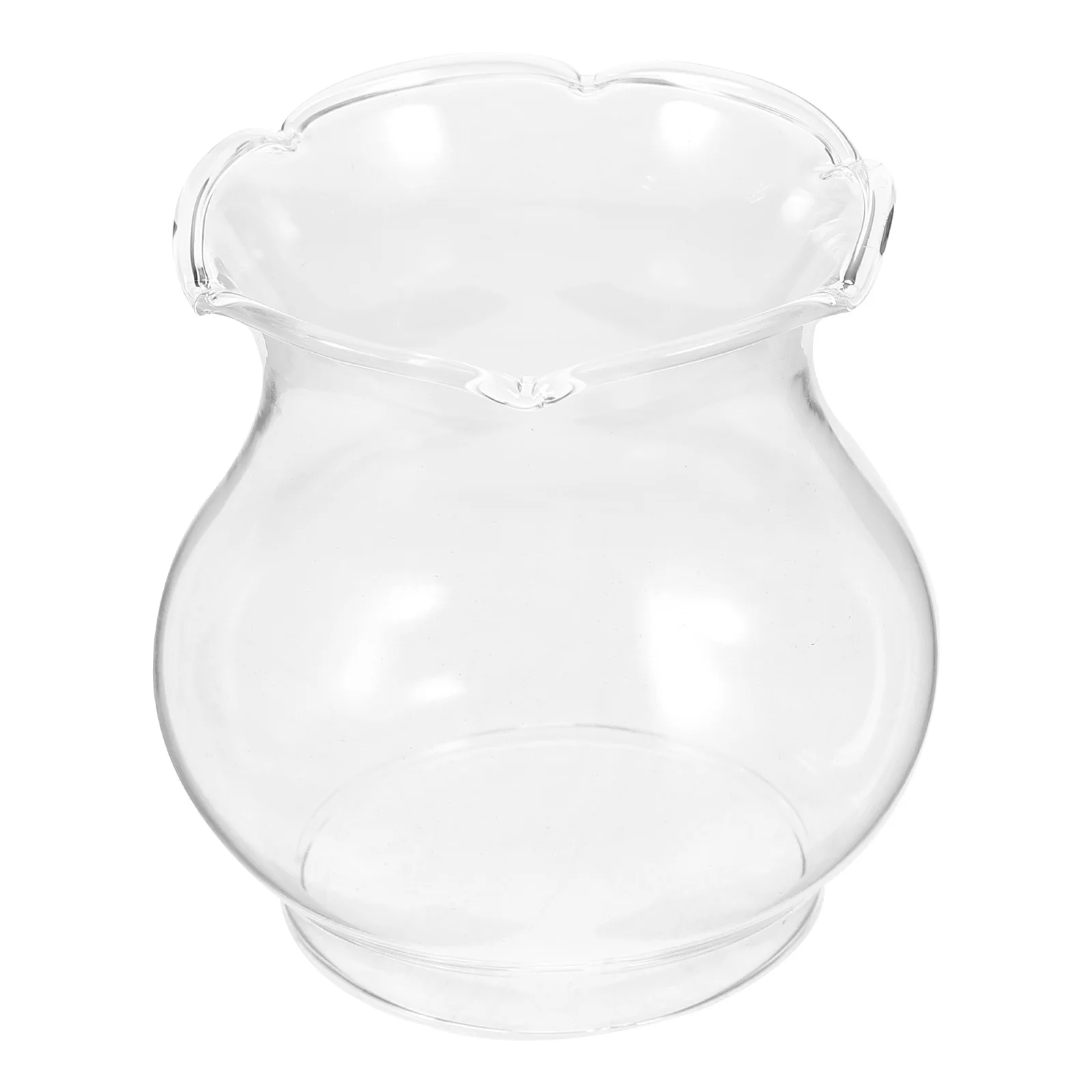 

Retro Clear Glass Oil Lamp Shade Thick Windproof Small Oil Lamp Cover Replacement Accessory Retro Glass Lampshade