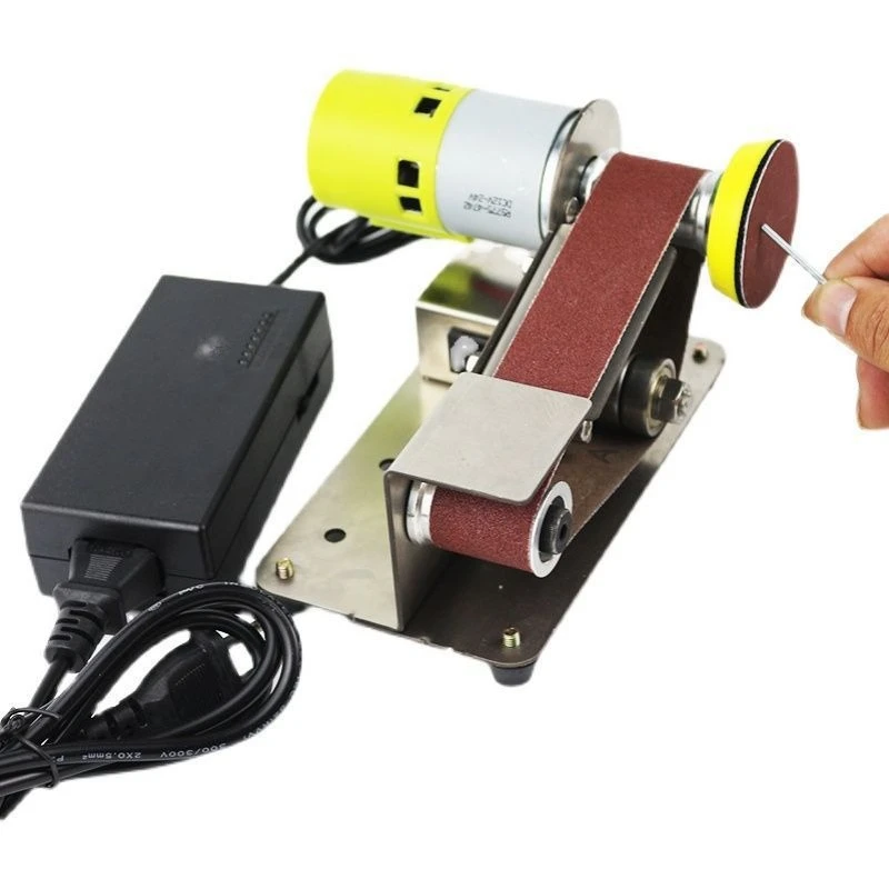 

Multifunctional Mini Belt Grinder Miniature Fixed Angle Grinder Scissors Desktop Household