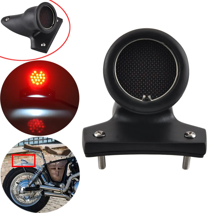 

Motorcycle 12V Taillight Brake Light LED Motorbike Stop Rear Tail Lamp For Harley Scooter Chopper Bobber Cafe Racer Streetbike