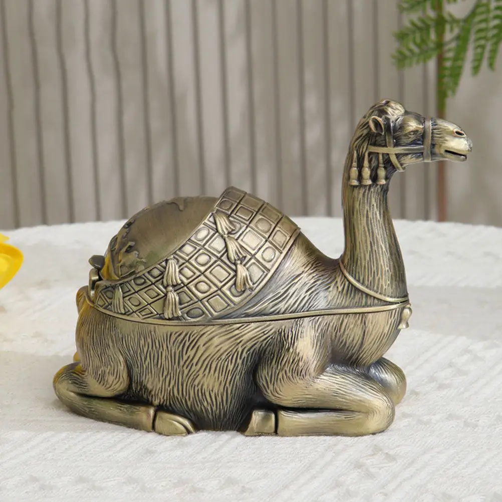 

Cool Ashtray Egypt Animal Shaped Coin Storage Jar with Lid for Cigarettes Men and Women