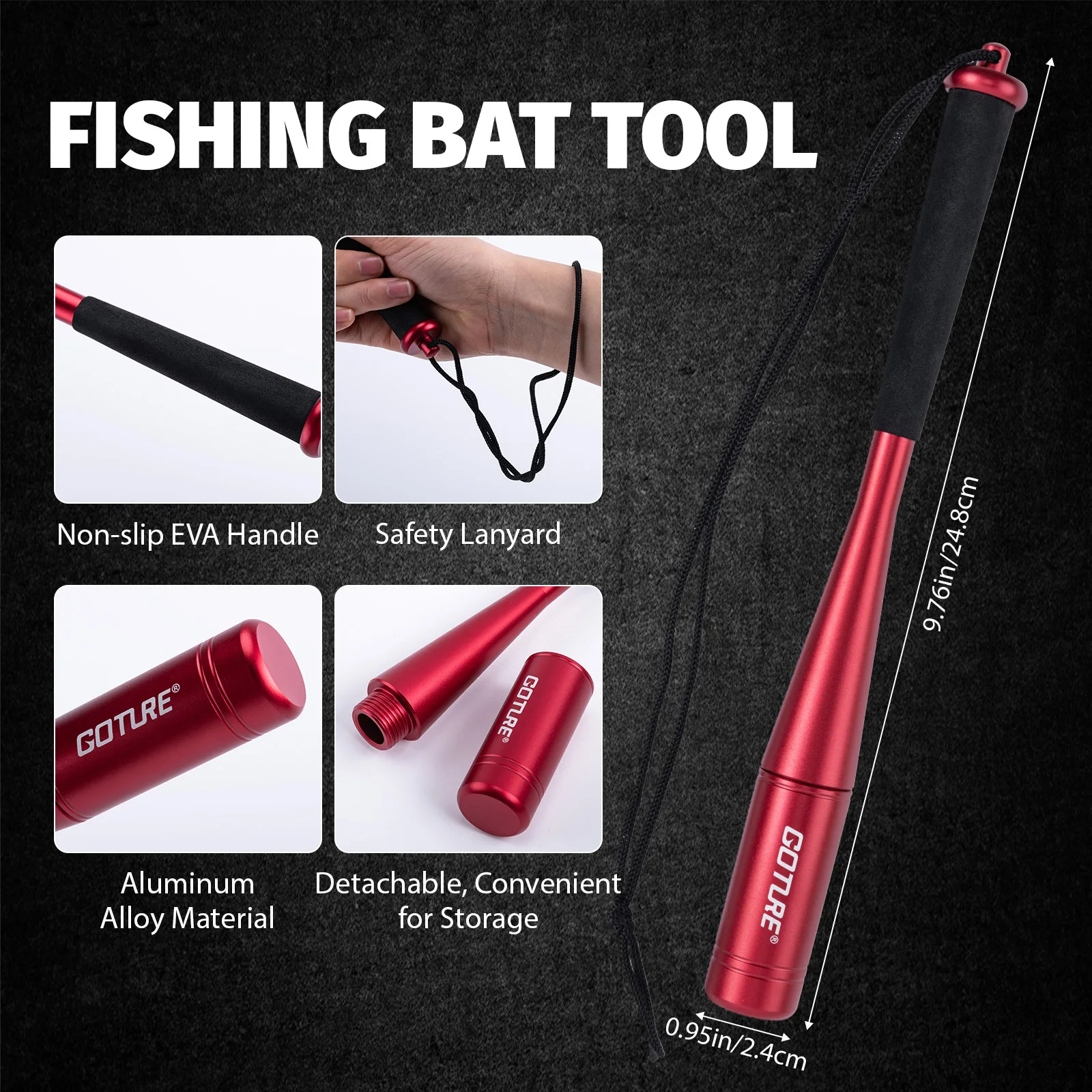 Goture Kit de pesca – Alicates, pinza, desanzuelador y tijeras - imagen 4