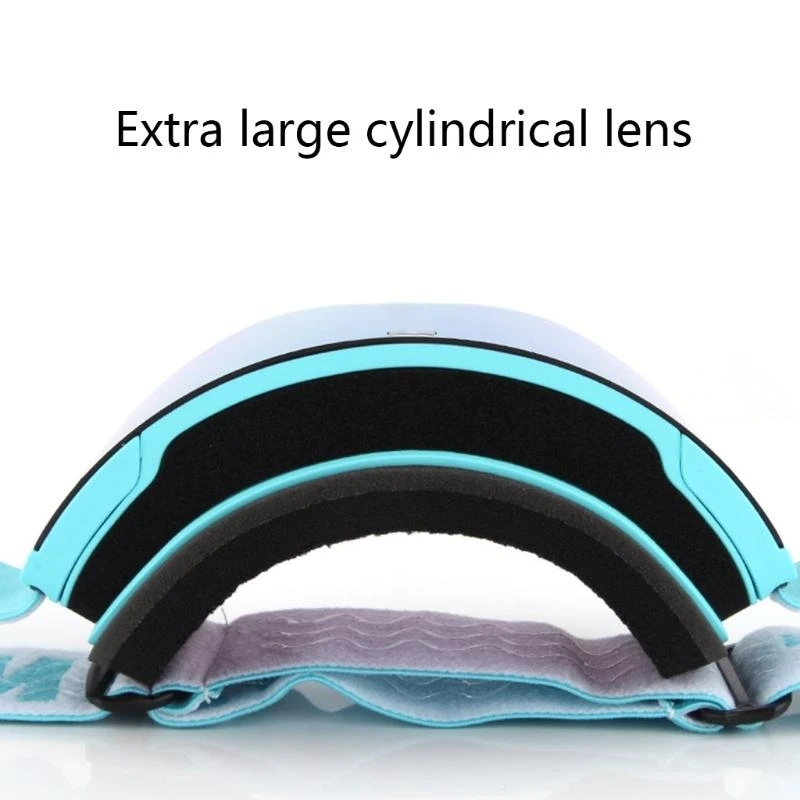 U13C Ski Goggles Snowboard Winter Snow Sports Lens Double Layers Anti-fog Skiing Glasses UV for Protection Skating