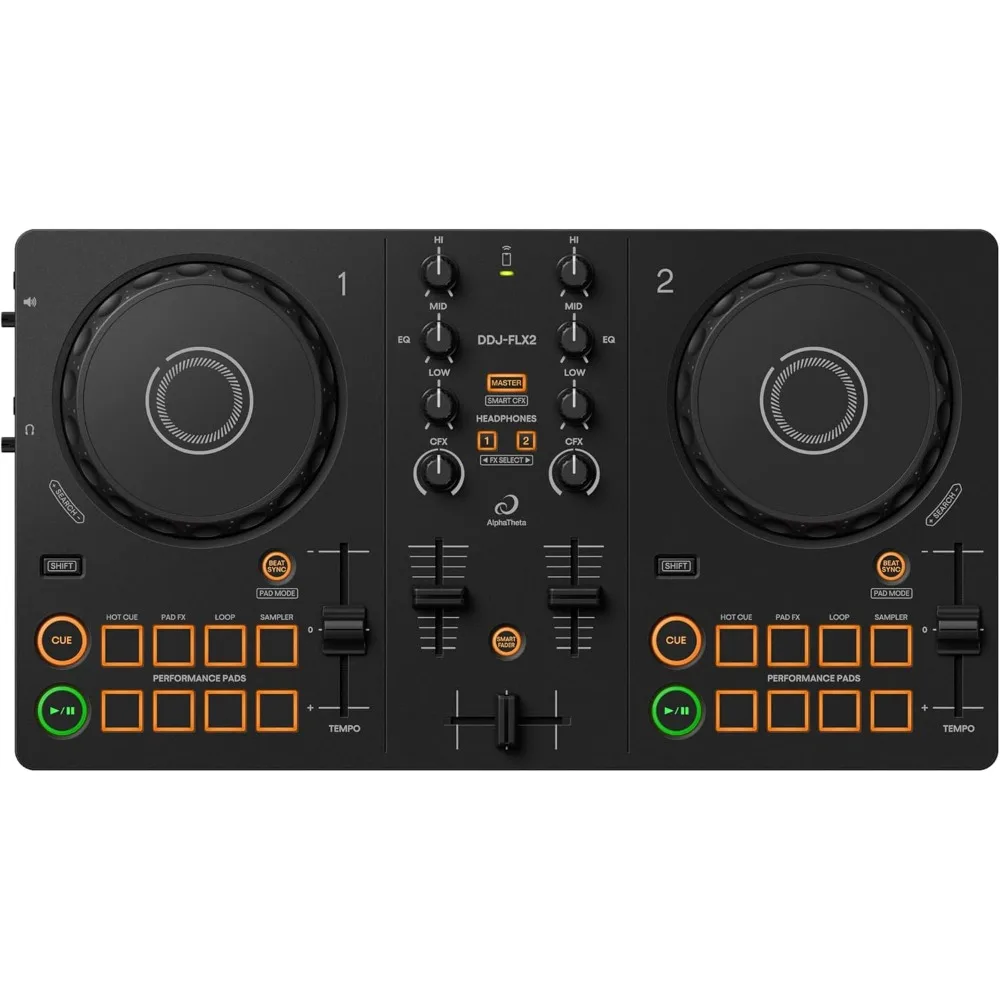 وحدة تحكم DJ مدمجة ثنائية القناة من Pioneer DJ DDJ-FLX2