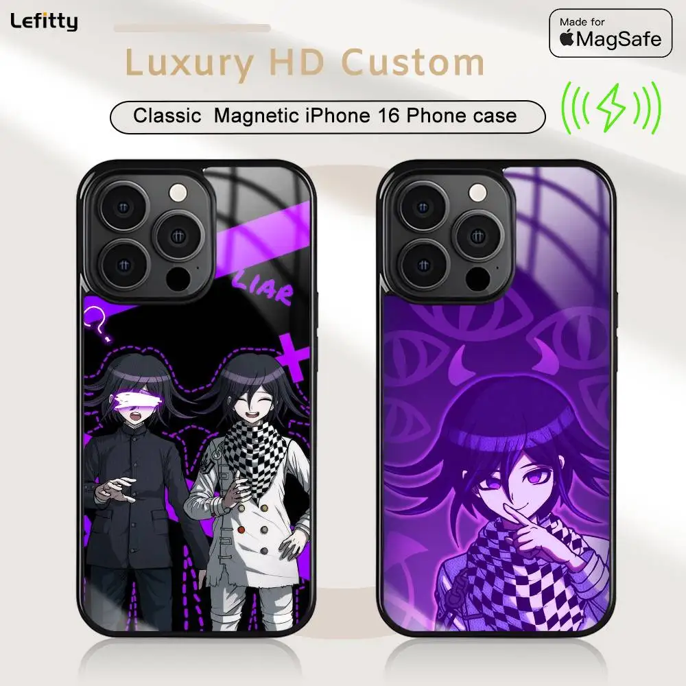 

Danganronpa Kokichi Ouma Phone Case MagSafe Magnetic For iPhone 16 15 14 13 12 11 Pro Plus Max Mini Wireless Charger Funda