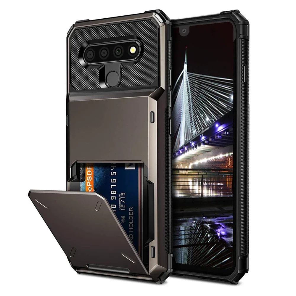 Card Slot Flip Case For LG Stylo 6 5 4 K51 Cover Business Armor Wallet Pocket Holder Phone Cases Stylo6 Stylo5 Stylo4 K40 Funda